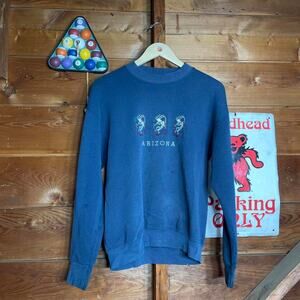 90s arizona blue sweatshirt